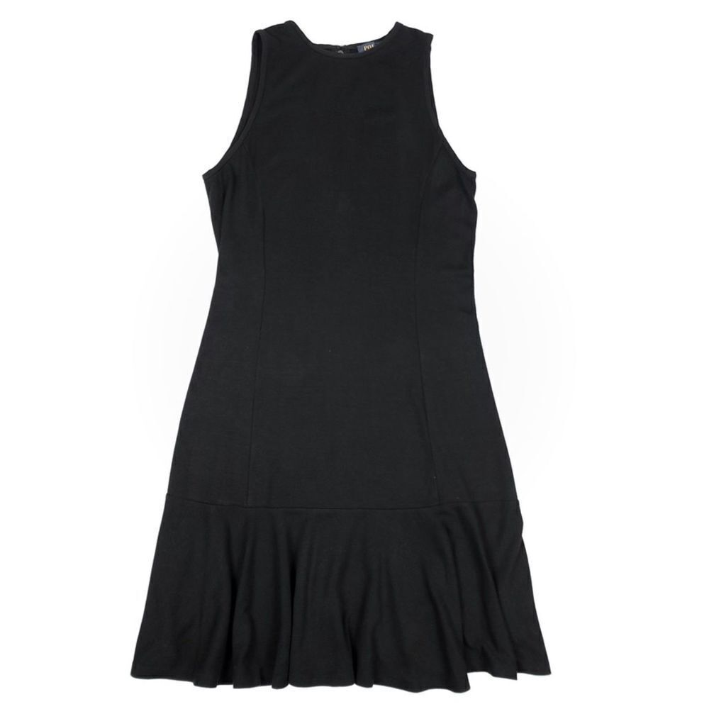 POLO Ralph Lauren Drop Waist Tank Midi Dress Black Preppy Minimal Old Money